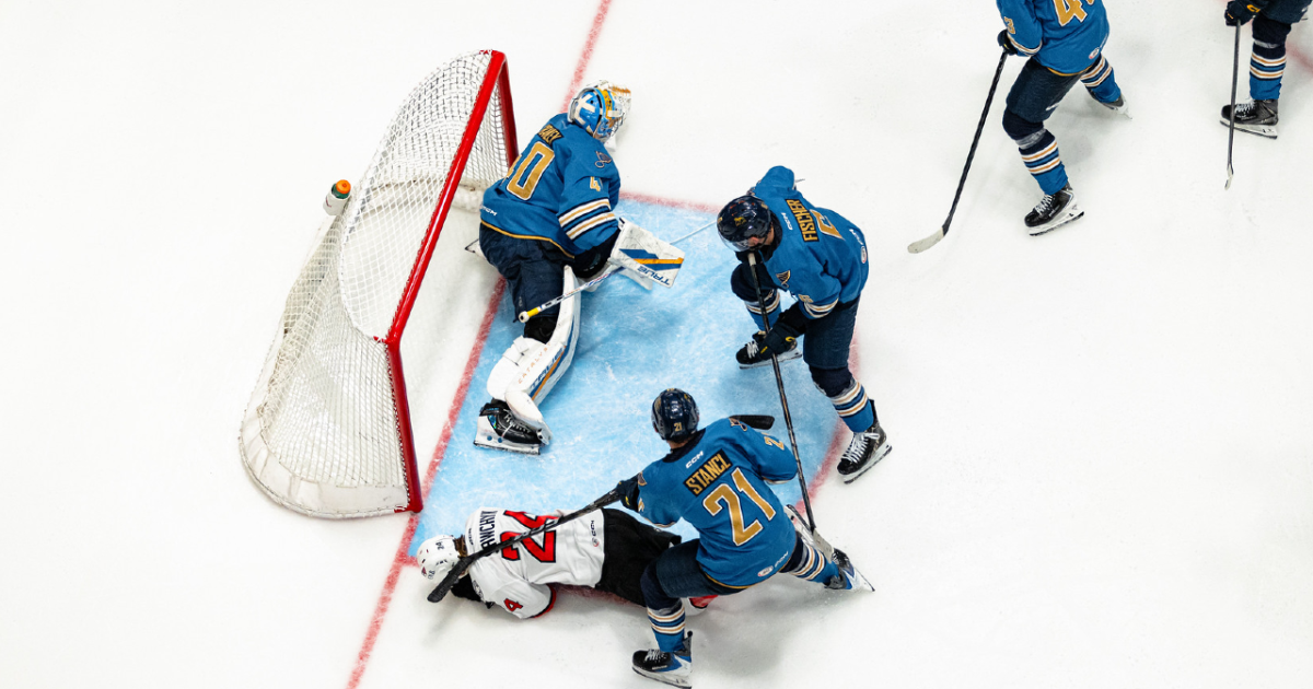 Springfield Thunderbirds Defeat Charlotte Checkers 2-1 Behind Will Cranley's 27 Saves