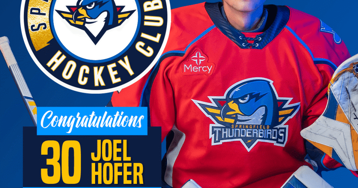Springfield Thunderbirds | Hofer Named AHL Goaltender of Month