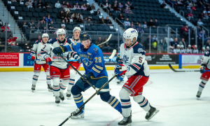 T-Birds Stunned in OT at Hartford